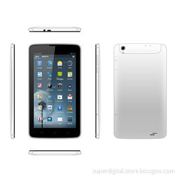 7-inch 3G Tablets, Wit calling, MTK8382 Quad Core, Built-in 3G/WiFi/Bluetooth/GPS/Dual Camera